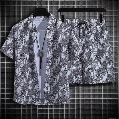 Men's Quick-Drying Floral Beach Suit - Loose Fit, Stylish Summer Set - Buy Center