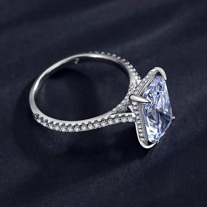 Buycenter S925 Sterling Silver Ring - Elegant Simulation Diamond Design - Buy Center