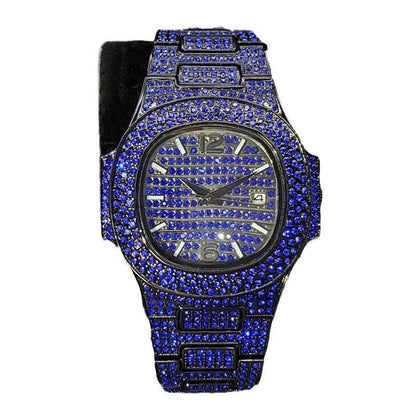 Buycenter Full Diamond Rap Hip Hop Watch - Trendy Urban Style 2025 - Buy Center