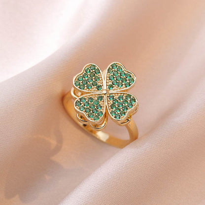 Buy Center Fully Jeweled Loving Heart Ring - Unique Temperamental Style - Buy Center