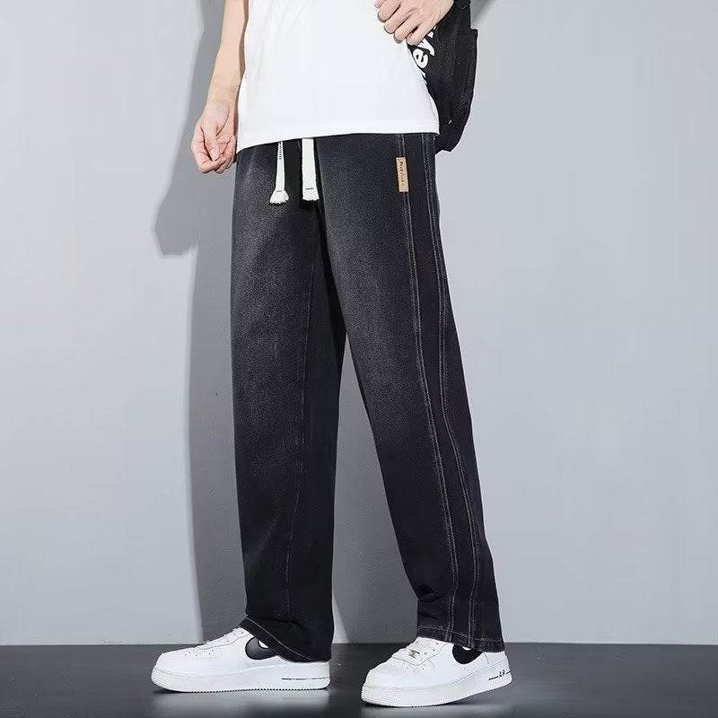 High-Looking Loose Wide-Leg Men's Jeans - Comfortable Casual Style - Buy Center