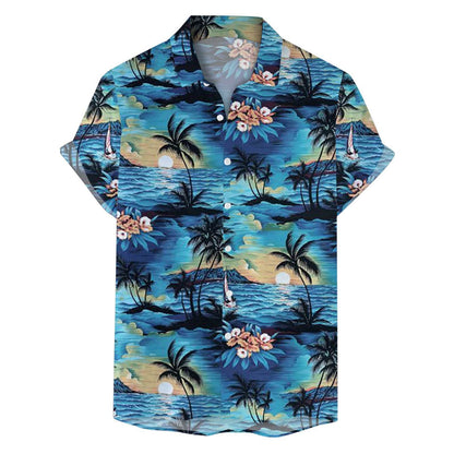 Retro Floral Loose Top for Men - Trendy Casual Wear in Multiple Sizes - Buy Center