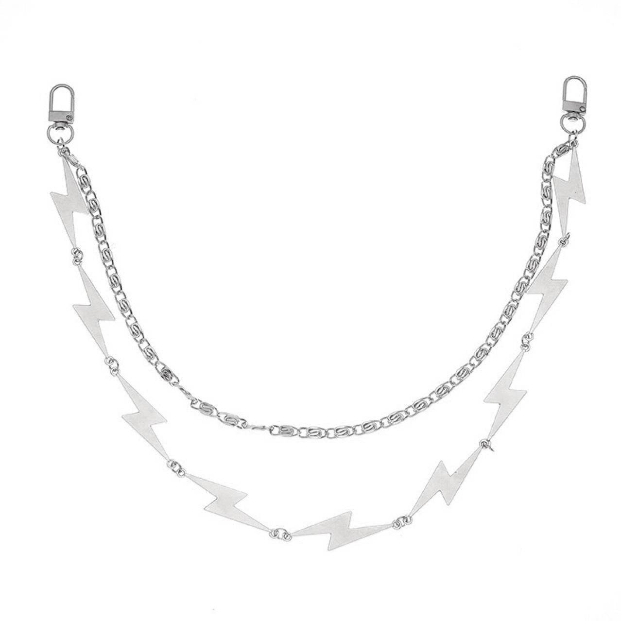 Buycenter Alloy Waist Chain - Lightning Zipper Punk Body Jewelry - Buy Center