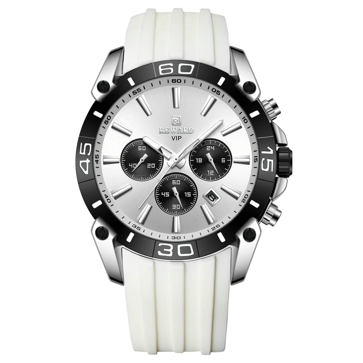 Buy Center Men's Quartz Chronograph Watch - Multifunction Three Eyes Design - Buy Center