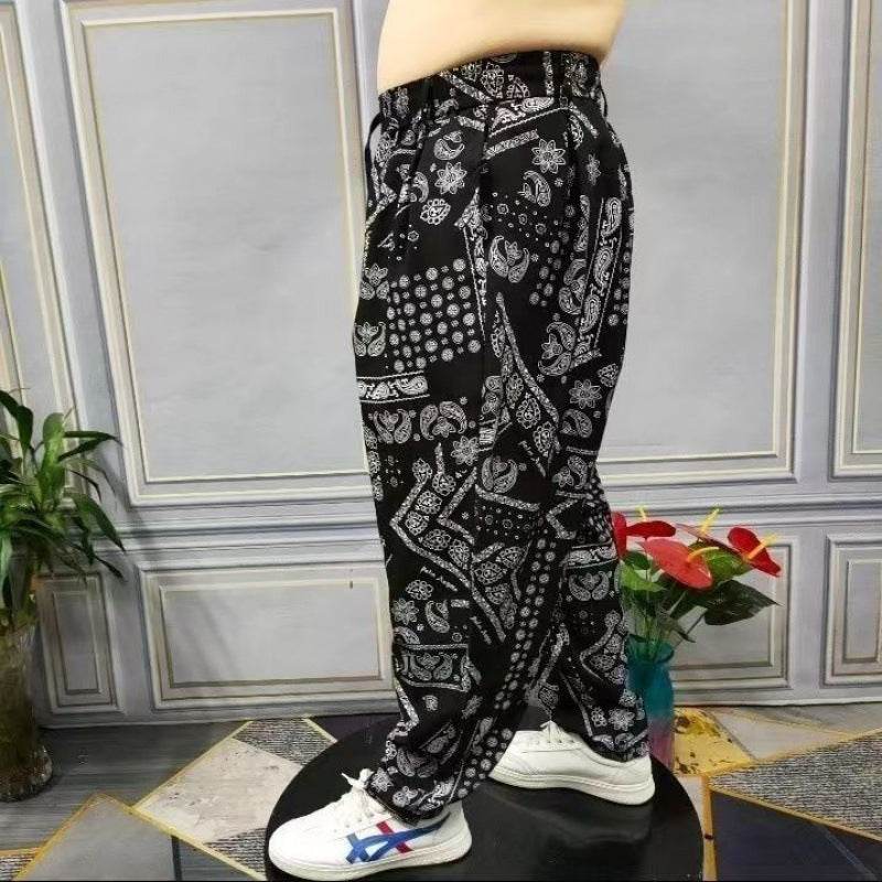 Loose-Fitting Chinese Style Harem Pants - Plus Size Fleece-Lined Comfort - Buy Center