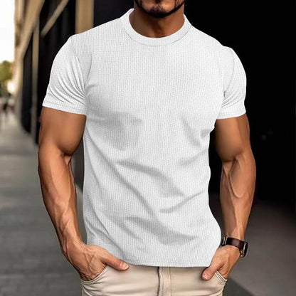 Men's Breathable Slim Top - Stylish Short Sleeve Casual Shirt 2025 - Buy Center
