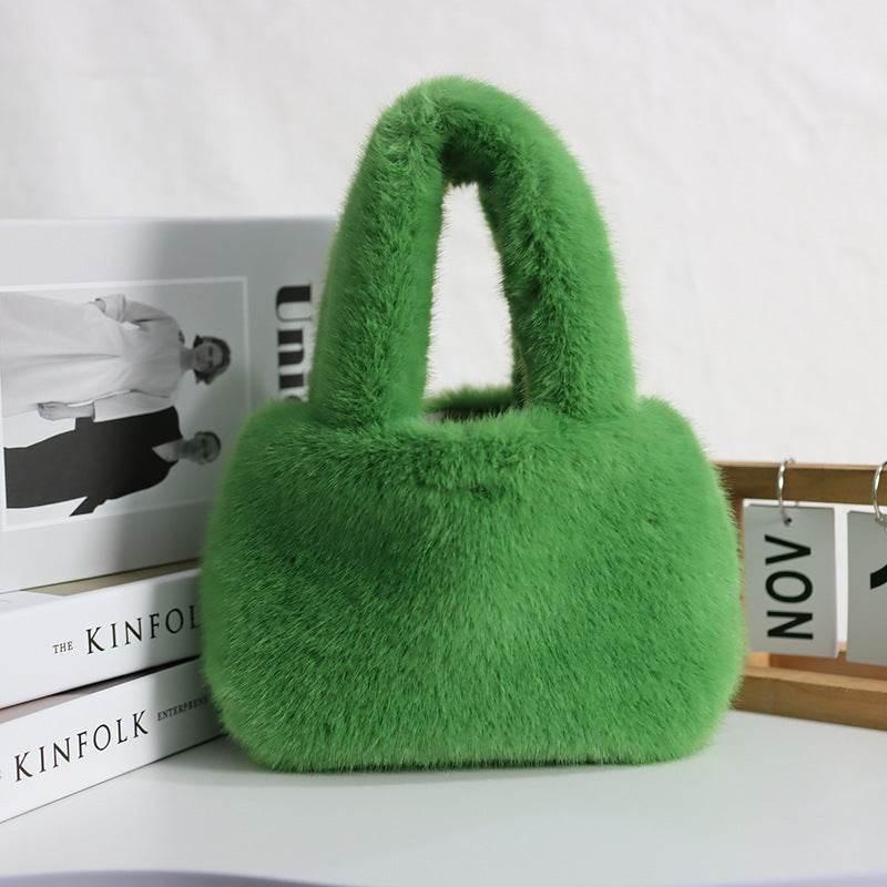 Buycenter Furry Cute Plush Rex Rabbit Hand Bag - Adorable & Stylish Clutch - Buy Center