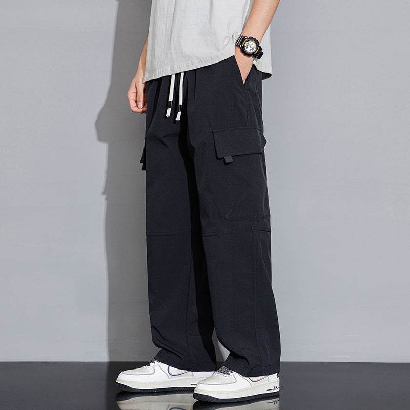 Trendy Men's Casual Cargo Trousers - Loose Fit, Mid Waist Styles - Buy Center