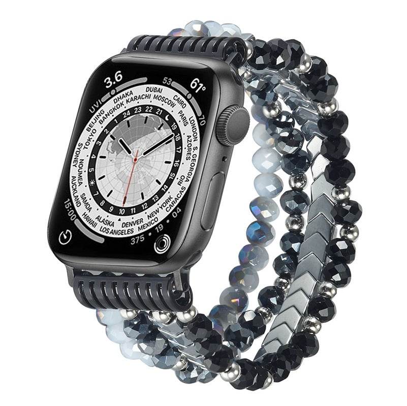 Fashion Crystal Beaded Watch Strap - Stylish & Durable for 38-49mm Watches - Buy Center