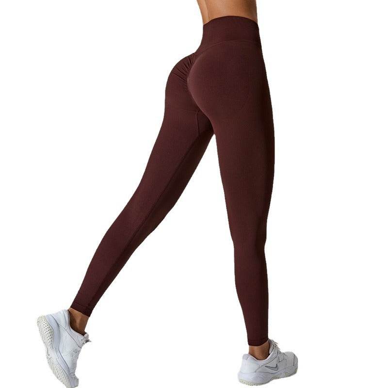 Buycenter Seamless Yoga Pants - Peach Hip Raise for All Sports Activities - Buy Center