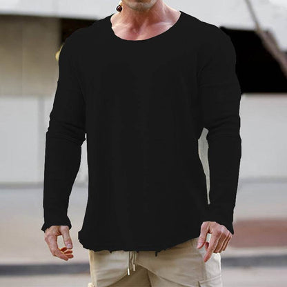 Buycenter Men's Casual Loose Sweatshirt - Comfortable Solid Colors - Buy Center