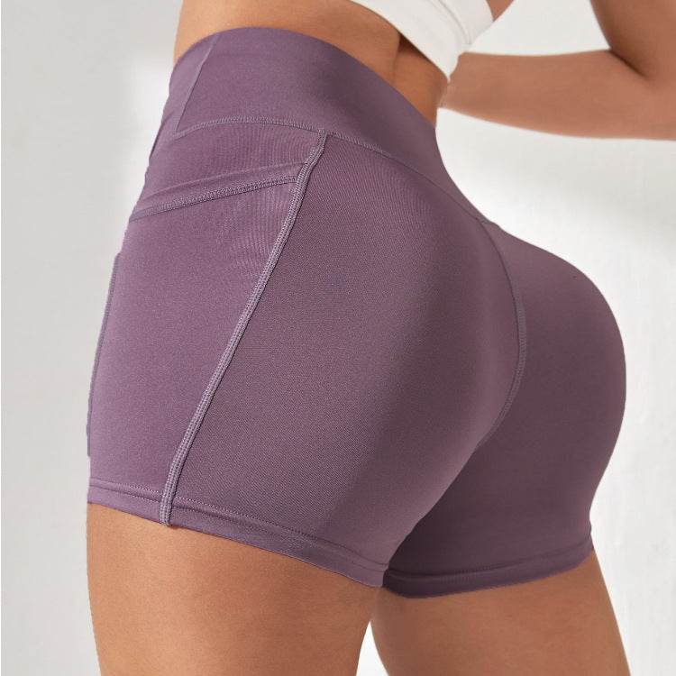 Buycenter Women's Sports Yoga Shorts - Elastic Polyester for Comfort - Buy Center