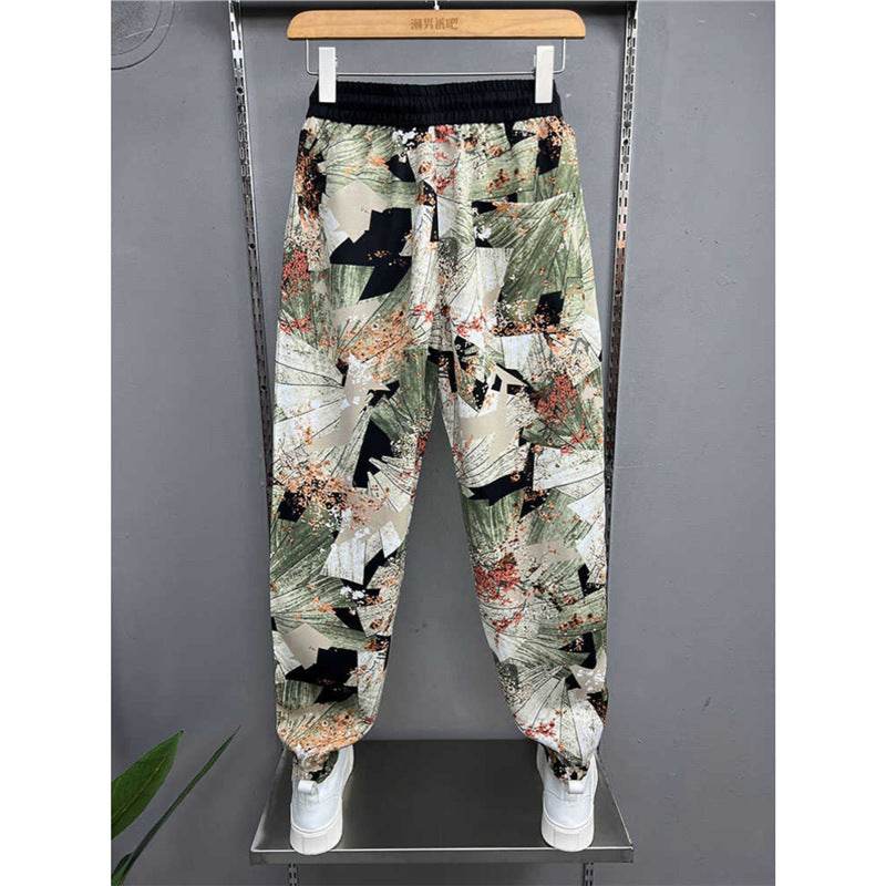 Casual Thin Drape Pants - Breathable Korean Style Striped Design - Buy Center