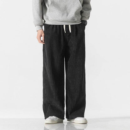 Buycenter Casual Straight-Leg Corduroy Pants - Available in Multiple Colors - Buy Center