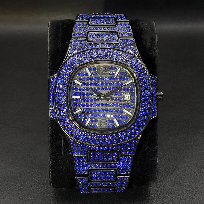 Buycenter Full Diamond Rap Hip Hop Watch - Trendy Urban Style 2025 - Buy Center