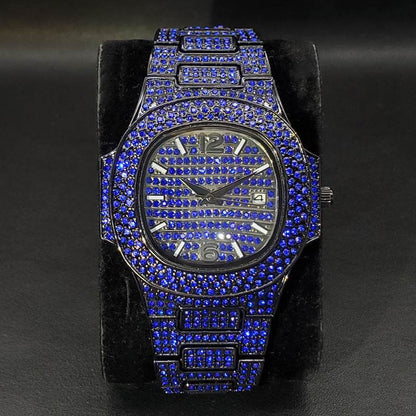Buycenter Full Diamond Rap Hip Hop Watch - Trendy Urban Style 2025 - Buy Center