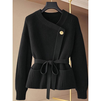 Buycenter Red Design Birthday Year Sweater - Lace Up Cardigan Style - Buy Center