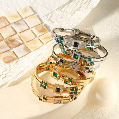 Buy Center 18K Gold Light Luxury Titanium Steel Bracelet - Full Body Design - Buy Center