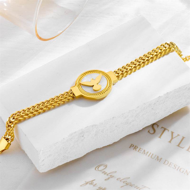 Buy Center Personalized Geometry Bracelet - Unique Bird & Sun Design - Buy Center