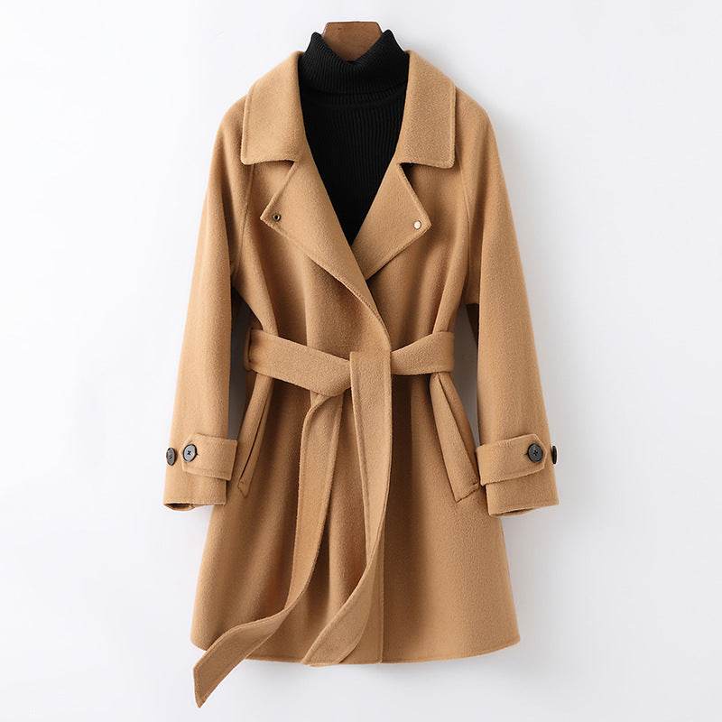 Buycenter Reversible Cashmere Coat for Women - Chic Loose Fit & Stylish - Buy Center