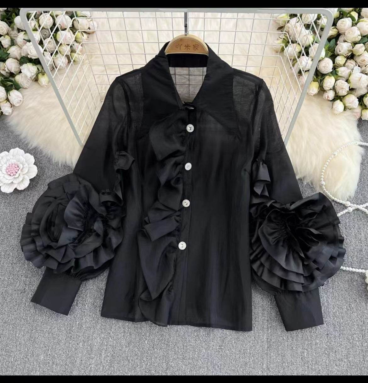 Stylish Loose Western-Style Women's Shirt - Trendy Long Sleeve Blazer - Buy Center