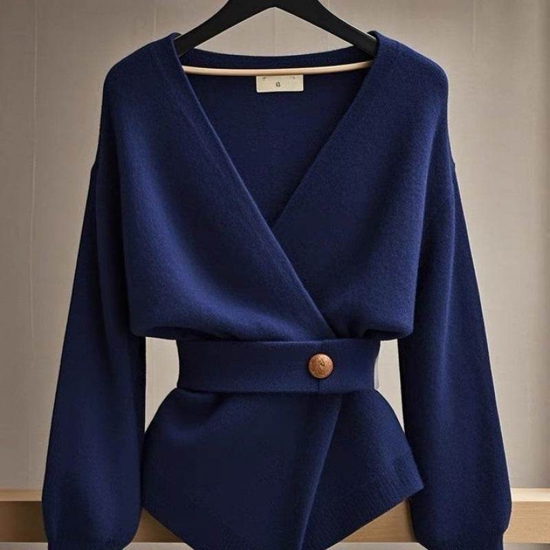 Buycenter Women's Beautiful Blue Sweater - Stylish Pullover for Commuting - Buy Center