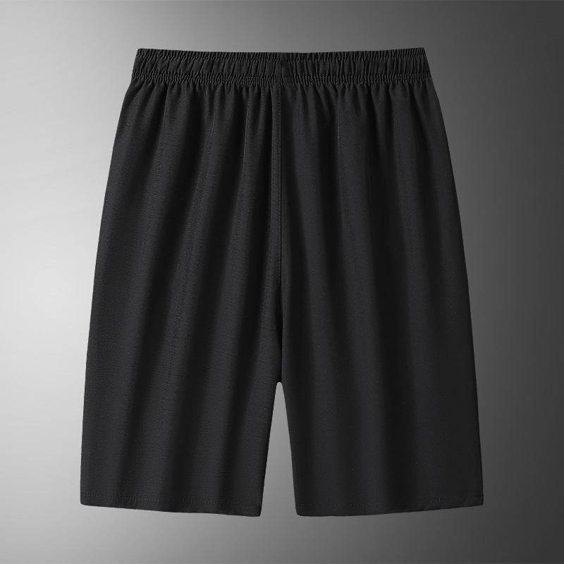 Buycenter Men's Loose Fifth Pants - Breathable Micro-Elastic Casual Wear - Buy Center