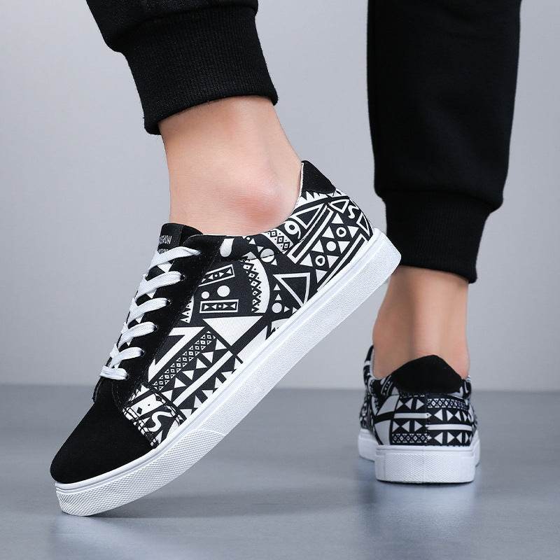 Plus Size Casual Sneakers - Breathable Canvas Skate Shoes for Students - Buy Center