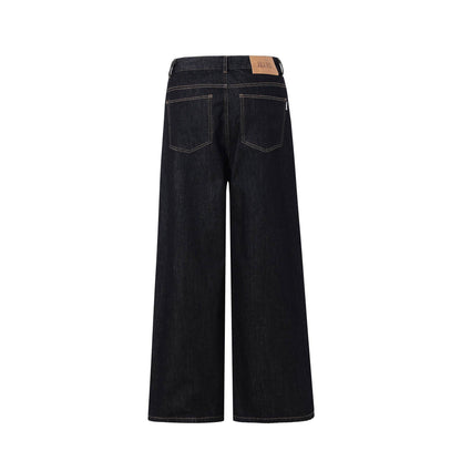 Wear-Resistant Loose Straight-Leg Jeans - Casual Wide-Leg Style - Buy Center