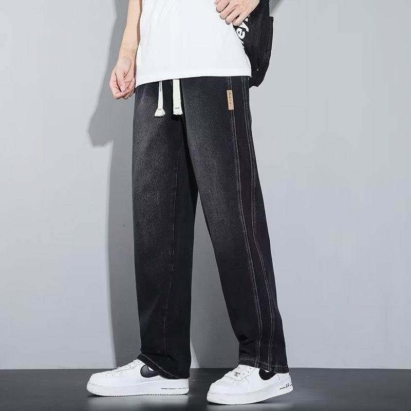 High-Looking Loose Wide-Leg Men's Jeans - Comfortable Casual Style - Buy Center