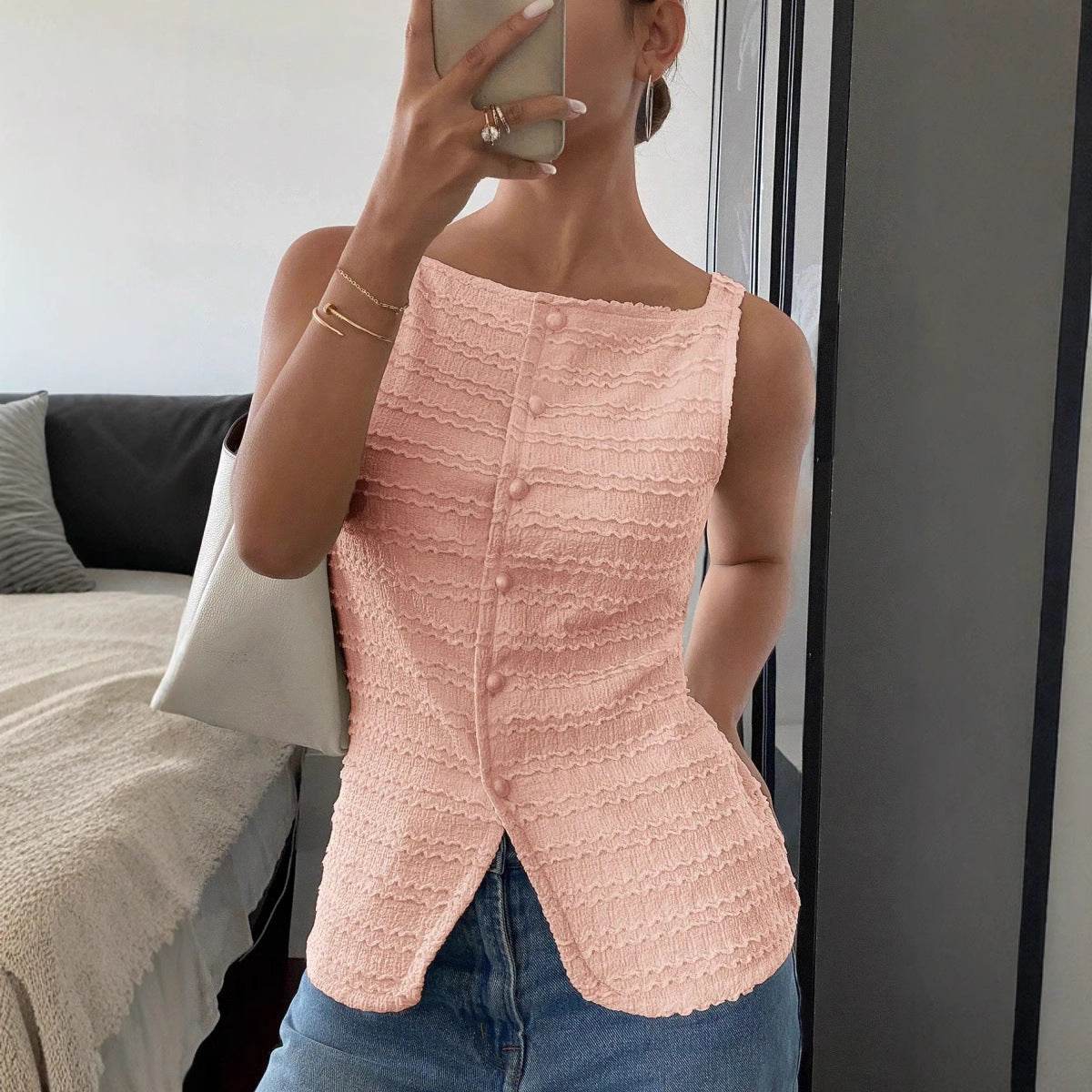 Buycenter Spring Sleeveless Vest Top - Classic Fit for Women’s Clothing - Buy Center