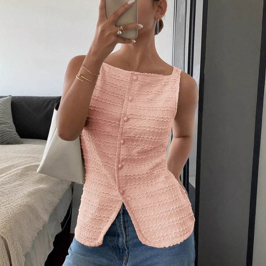 Buycenter Spring Sleeveless Vest Top - Classic Fit for Women’s Clothing - Buy Center