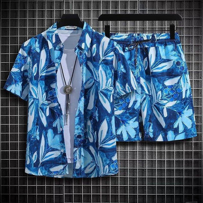 Men's Quick-Drying Floral Beach Suit - Loose Fit, Stylish Summer Set - Buy Center