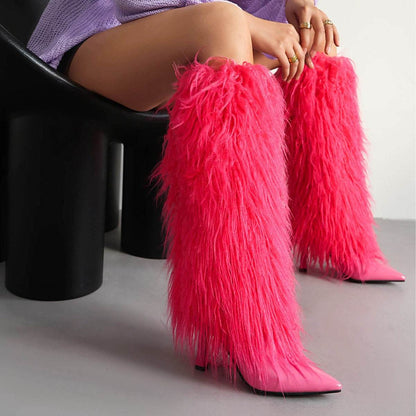 Stylish Stiletto Heel Women's High Boots - Sizes 33-46 for Autumn/Winter - Buy Center