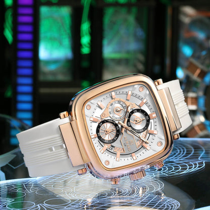 Buy Center Multi-Function Men's Sports Quartz Watch - Silicone Strap - Buy Center