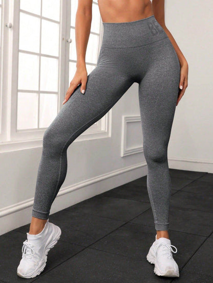 High Waist Peach Yoga Pants for Women - Stylish Seamless Workout Gear - Buy Center