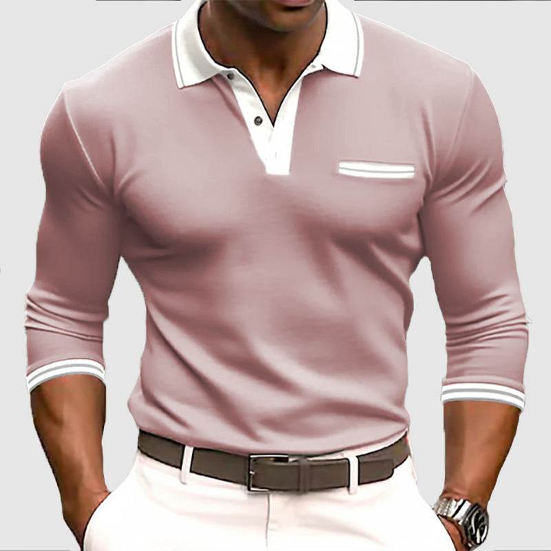 Men's Long Sleeve Button Sweatshirt - Stylish Sportswear for Autumn - Buy Center