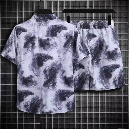 Men's Quick-Drying Floral Beach Suit - Loose Fit, Stylish Summer Set - Buy Center