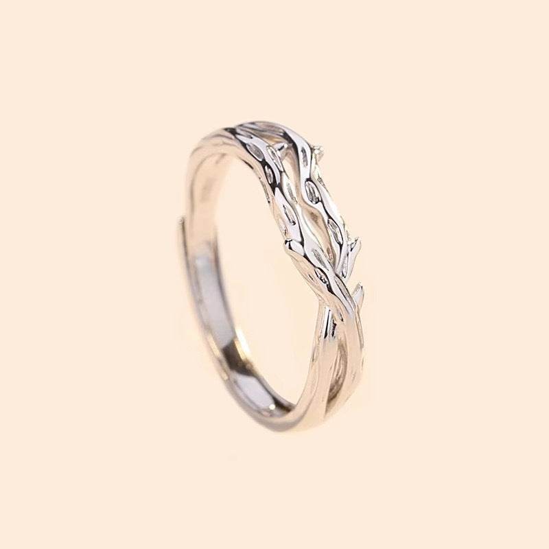 Buycenter S999 Sterling Silver Couple Rings - Adjustable Luxurious Design - Buy Center