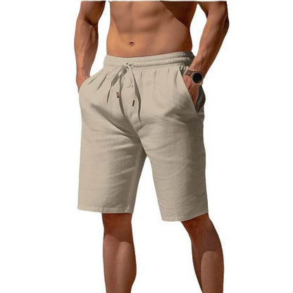 Breathable Drawstring Waist Shorts for Men - Multi-Pocket Casual Style - Buy Center