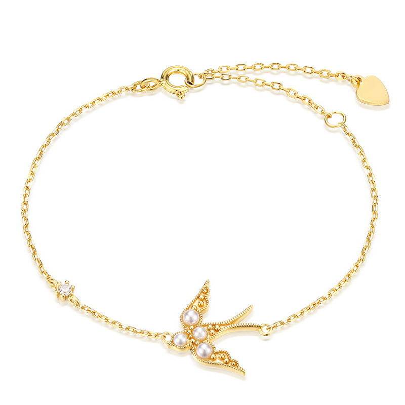 Buycenter Affordable Luxury Swallow Bracelet - 925 Silver, Stylish Gift - Buy Center