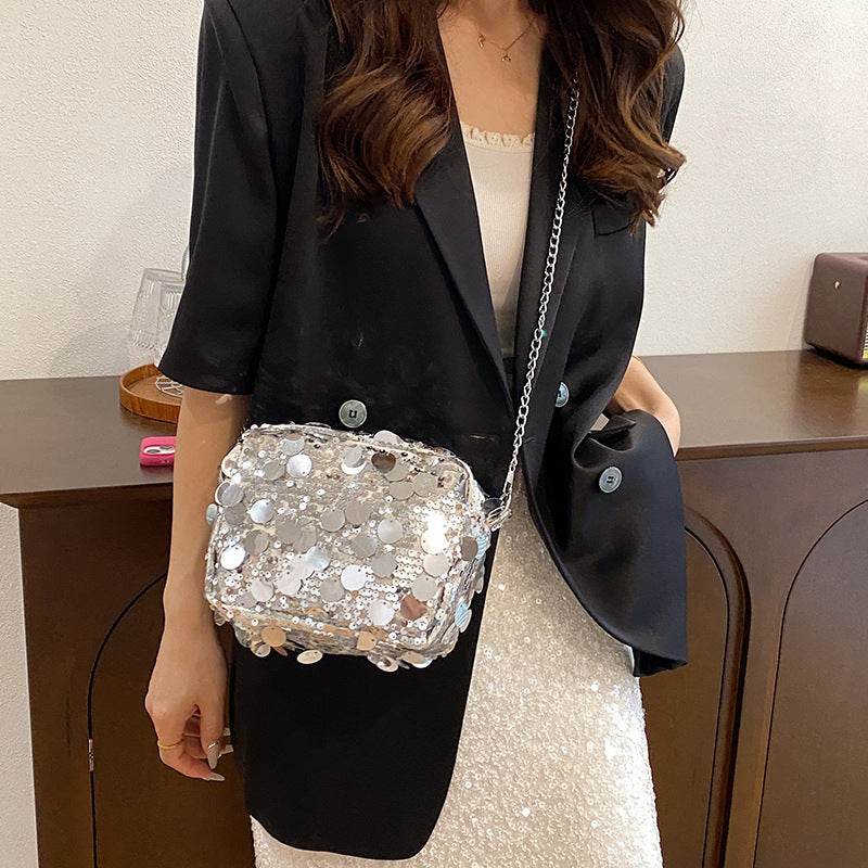 Sequin Large Capacity Crossbody Bag - Stylish Shoulder Bag for Women - Buy Center