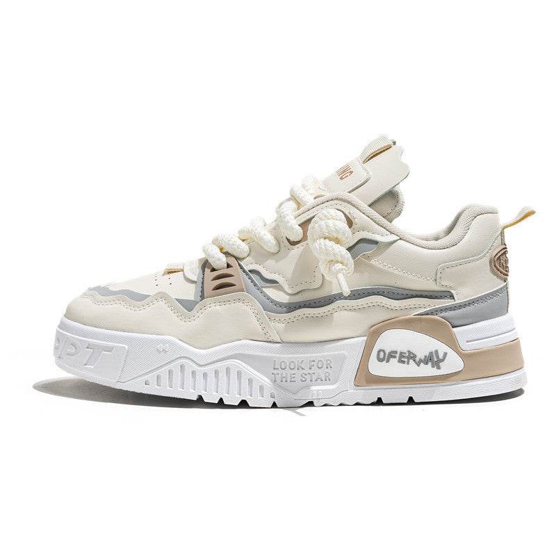 Stylish Men's Platform Sneakers - Breathable Mesh, Trendy Casual Wear - Buy Center