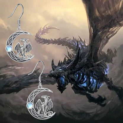 Creative Moon Magic Dragon Pendant - Unisex Necklace for Fashion Lovers - Buy Center