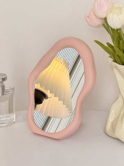 Cute Cloud Makeup Mirror - Irregular Design for Stylish Dorm Use - Buy Center