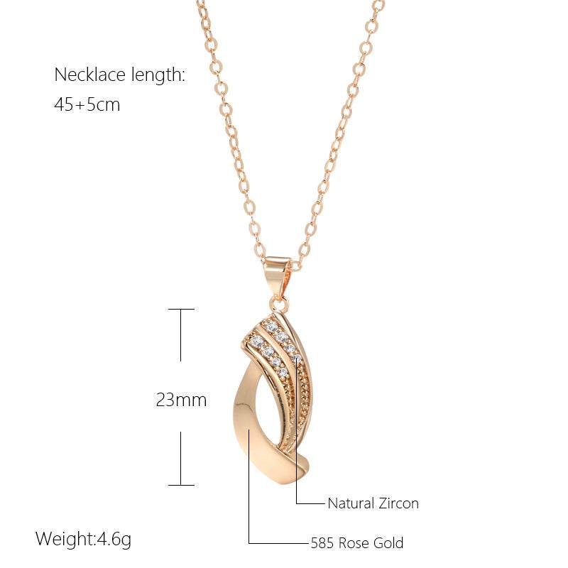 Retro High Street Women's Necklace - Personalized Rose Gold Accessory - Buy Center