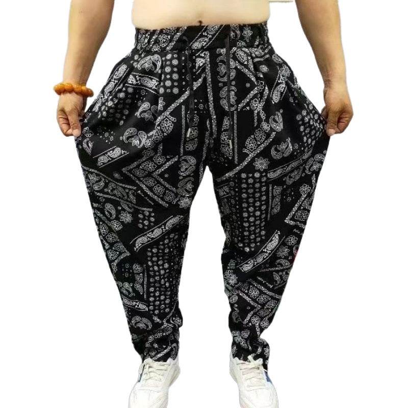 Loose-Fitting Chinese Style Harem Pants - Plus Size Fleece-Lined Comfort - Buy Center