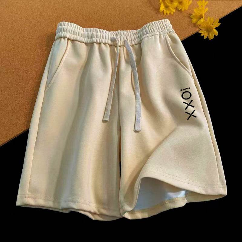 Buycenter Vintage Letter Print Loose Summer Shorts for Men - Stylish & Comfortable - Buy Center