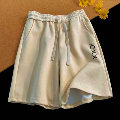 Buycenter Vintage Letter Print Loose Summer Shorts for Men - Stylish & Comfortable - Buy Center