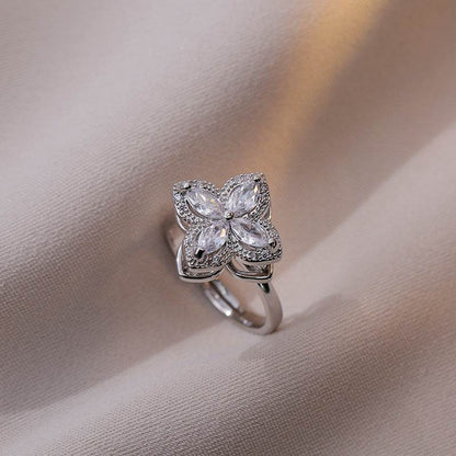 Buy Center Fully Jeweled Loving Heart Ring - Unique Temperamental Style - Buy Center